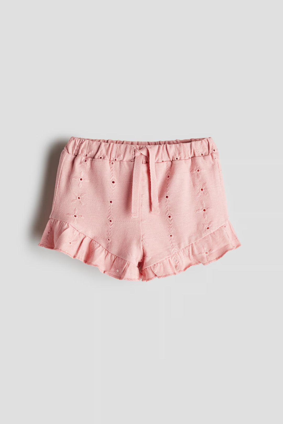 H&M Jersey Shorts with Eyelet Embroidery