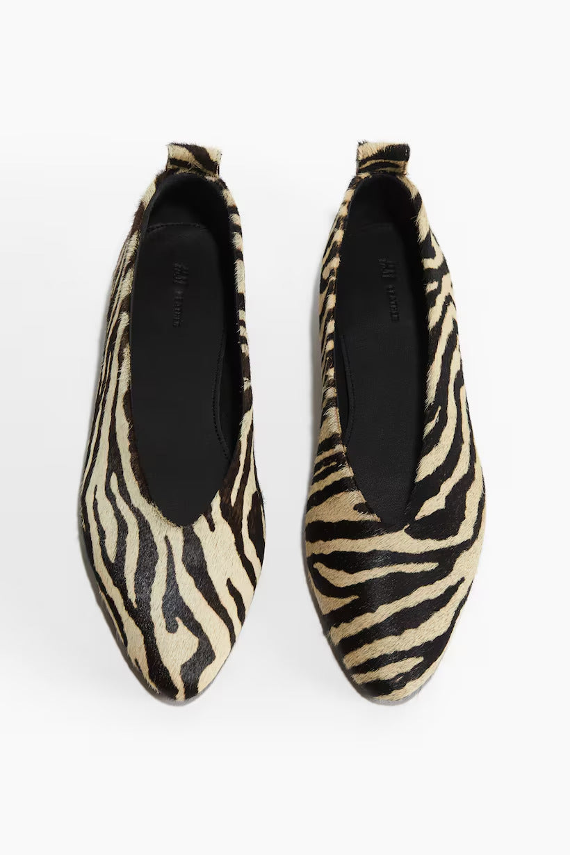 H&M Leather Ballet Flats