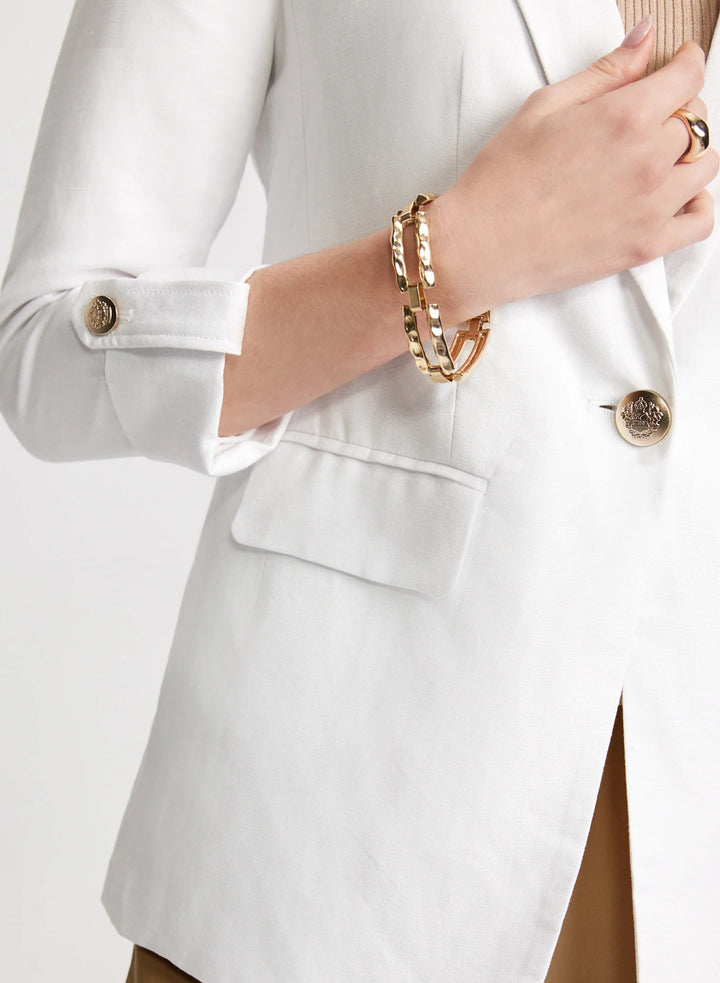 LAURA Linen-Blend Blazer
