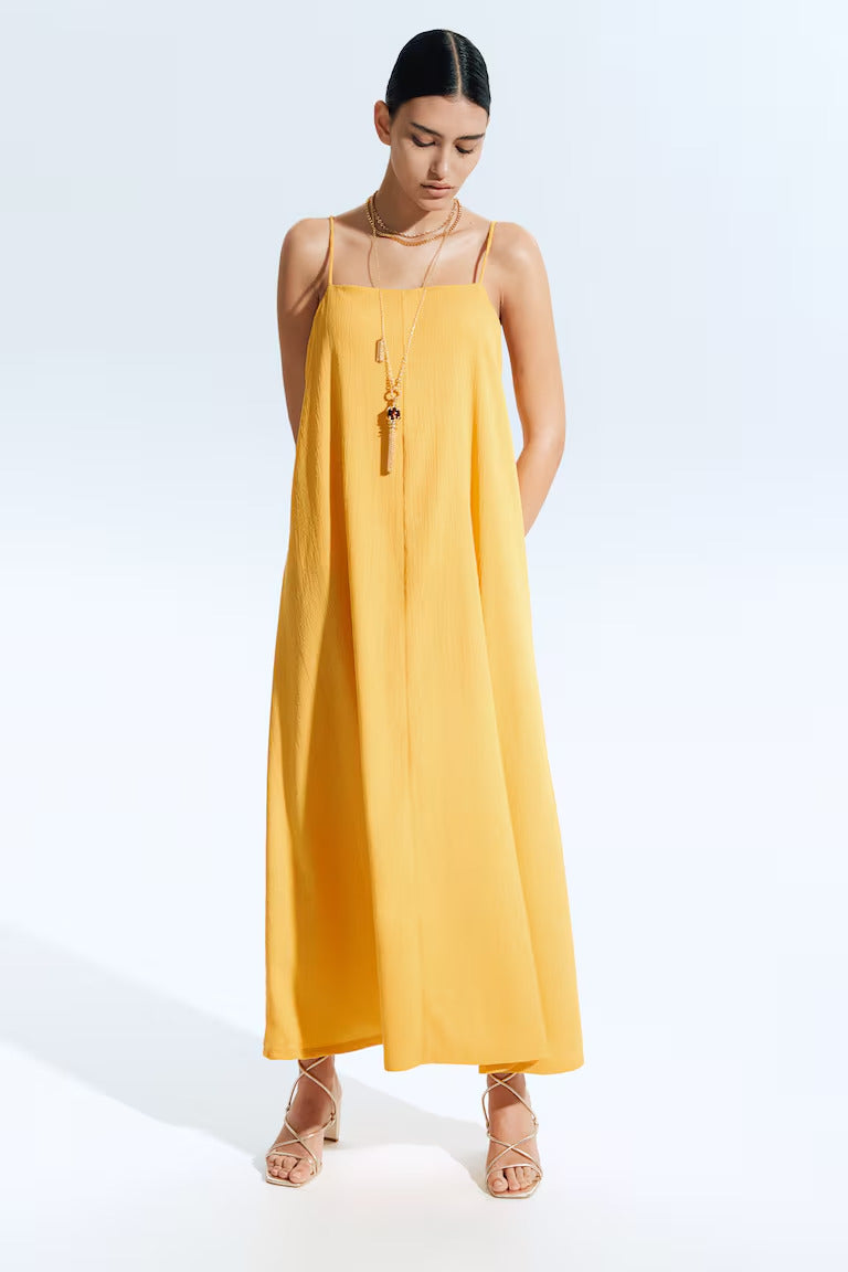 H&M Crinkled Slip Dress