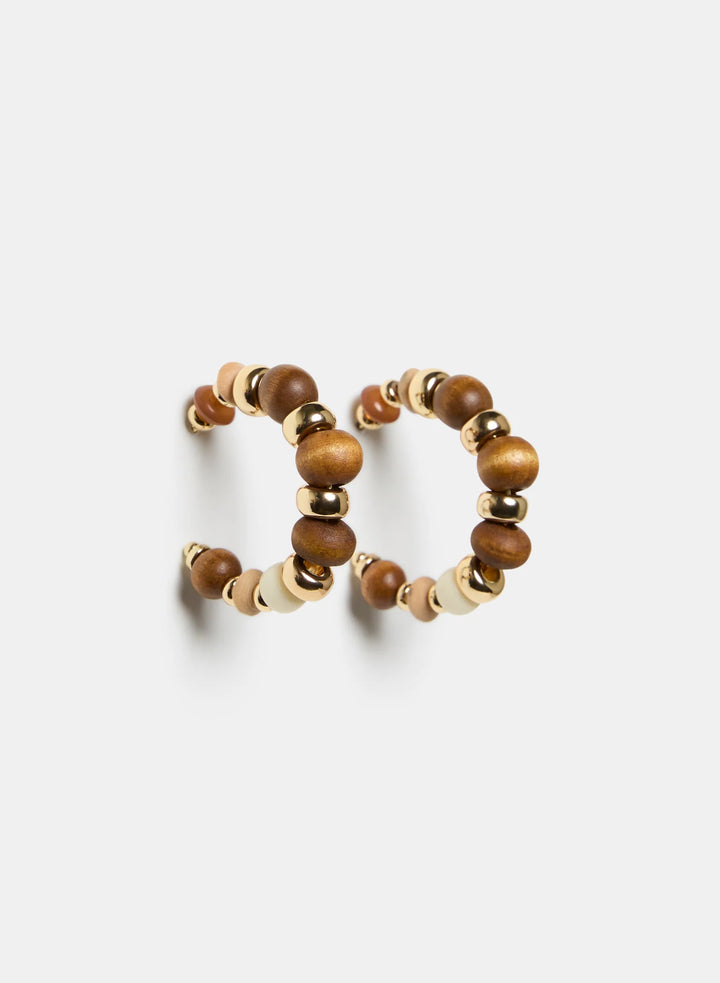 Laura Wood Hoop Earrings