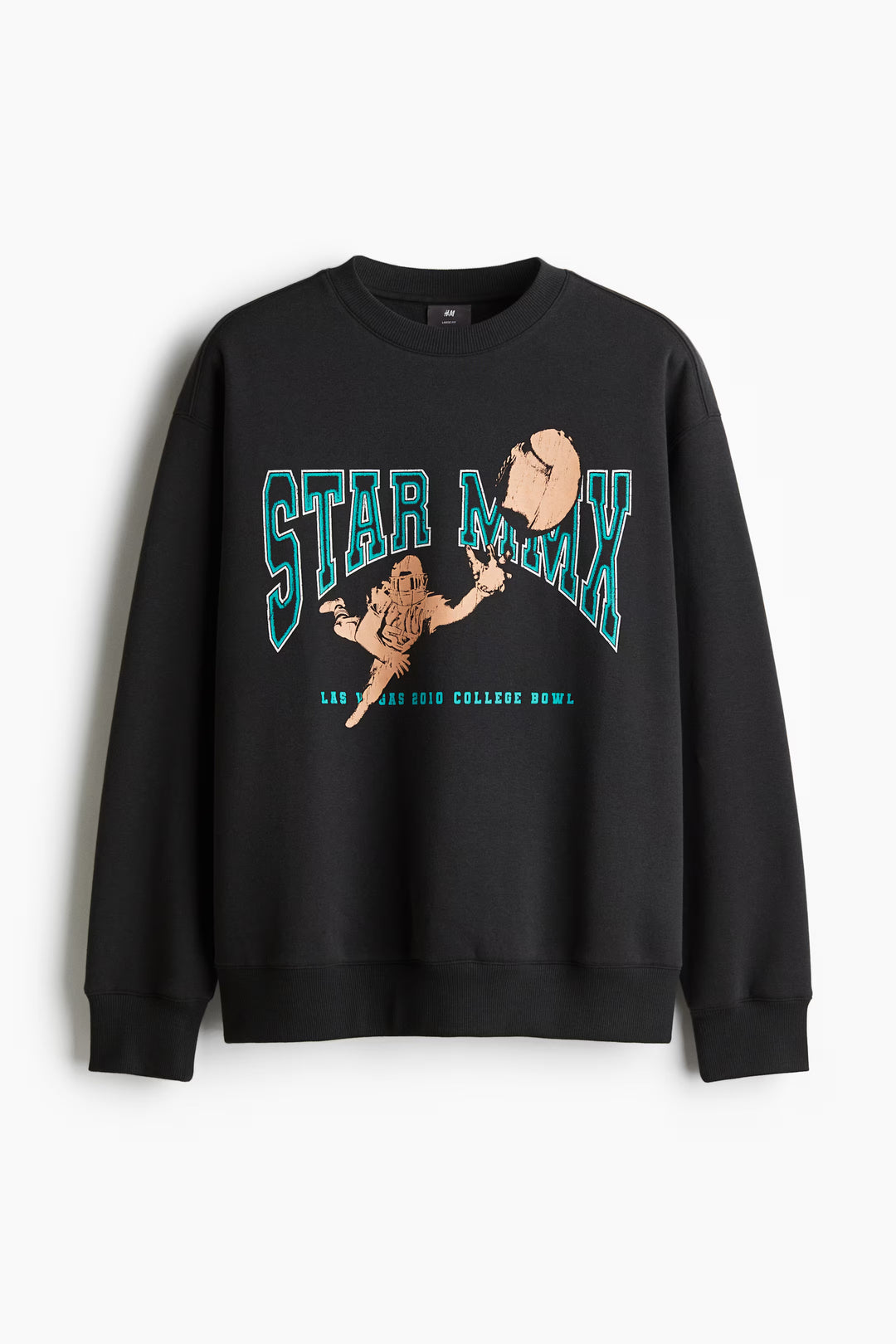 H&M Loose Fit Printed Sweatshirt