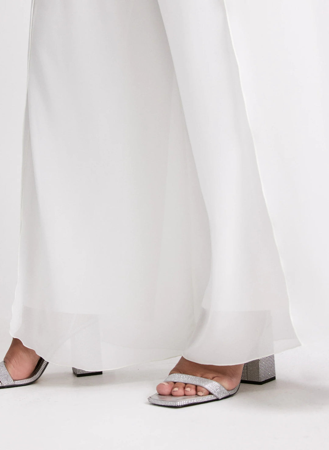 LAURA Olivia Chiffon Wide-Leg Pants