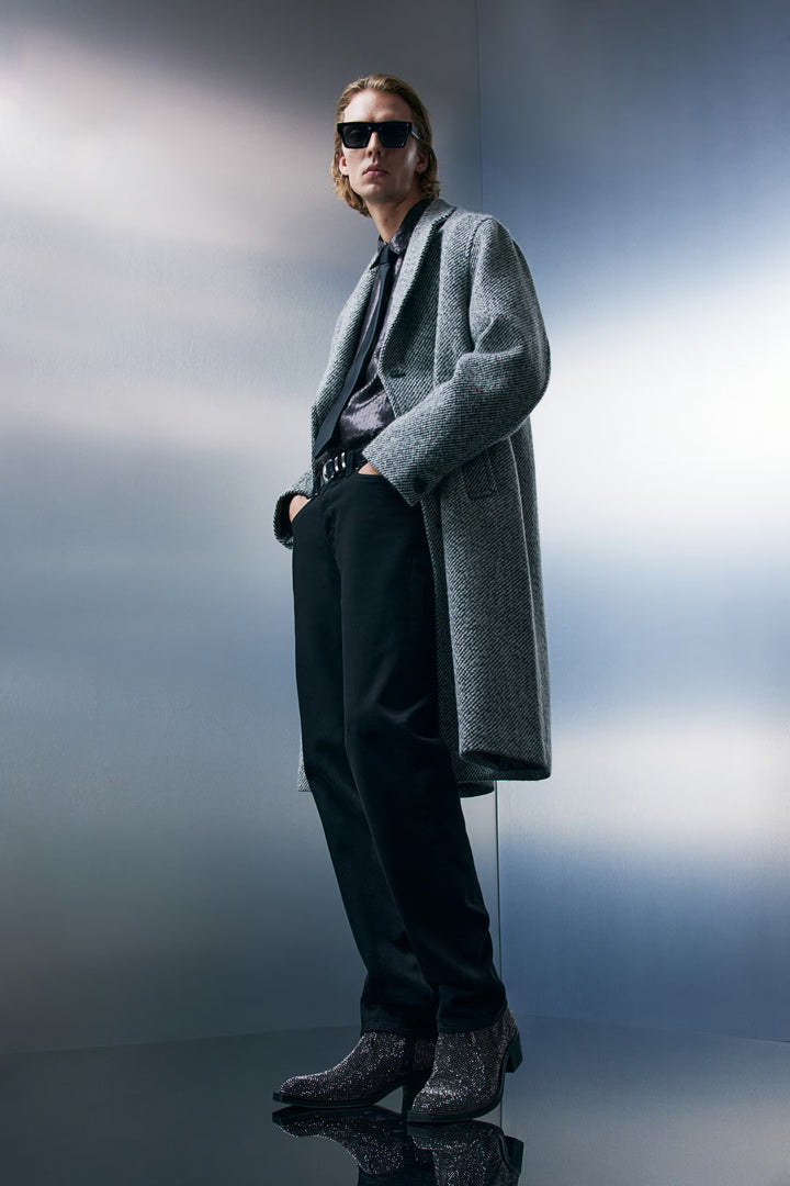 H&M Regular Fit Sequined Shirt