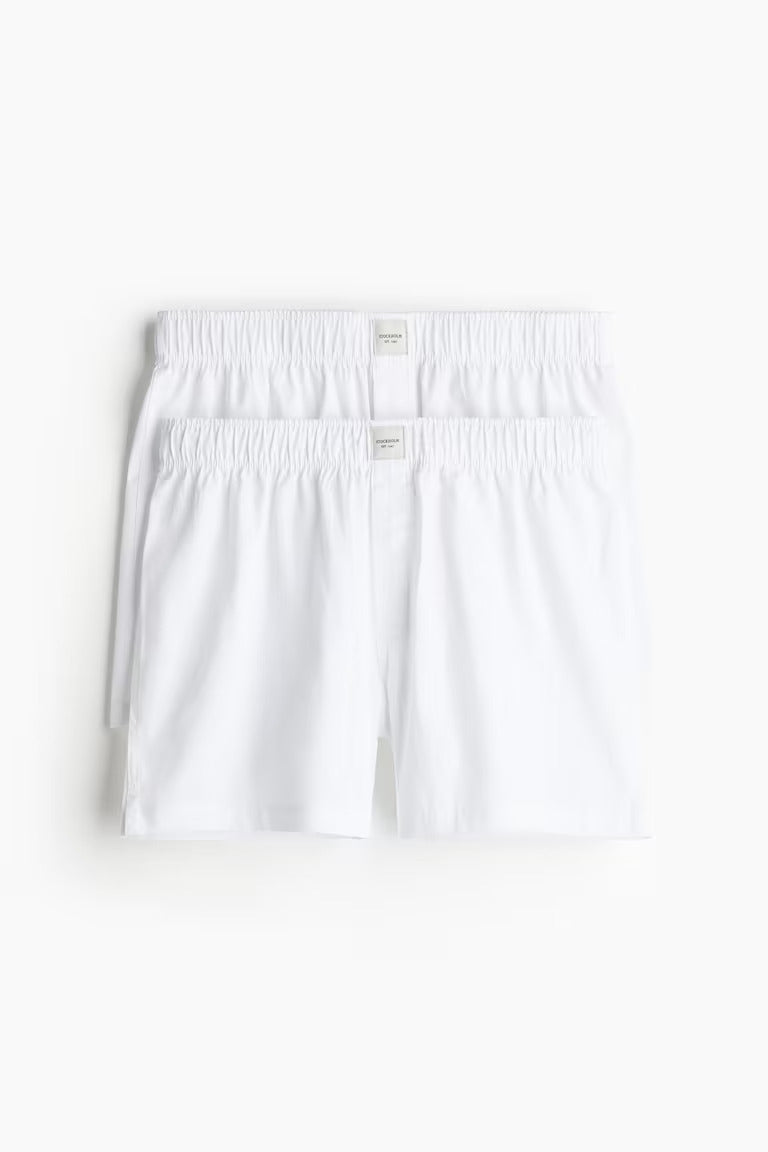 H&M 2-pack Woven Cotton Sateen Boxer Shorts