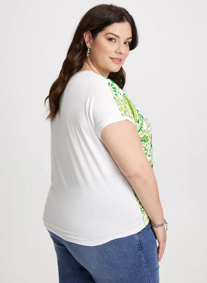 LAURA Tie Detail Drop-Shoulder Top