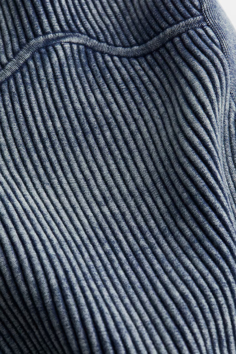 H&M Washed Rib-Knit Dress