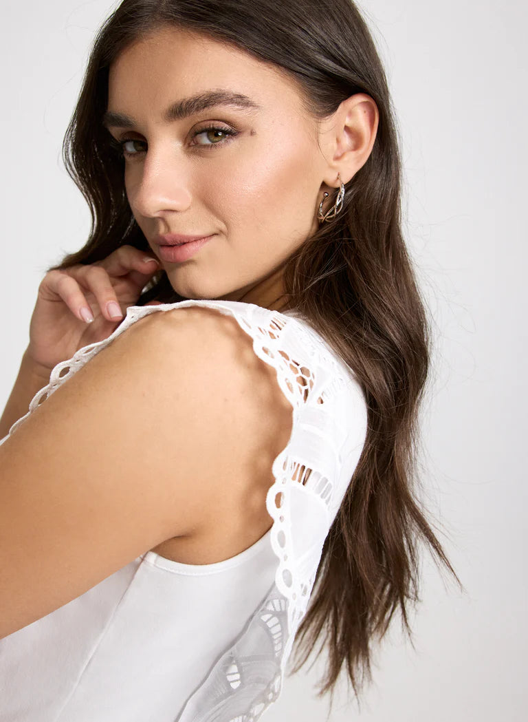 LAURA Crochet Cap Sleeve Top