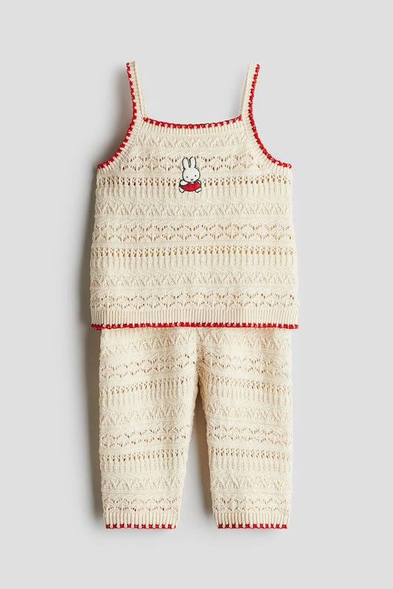 H&M 2-Piece Crochet-Look Set