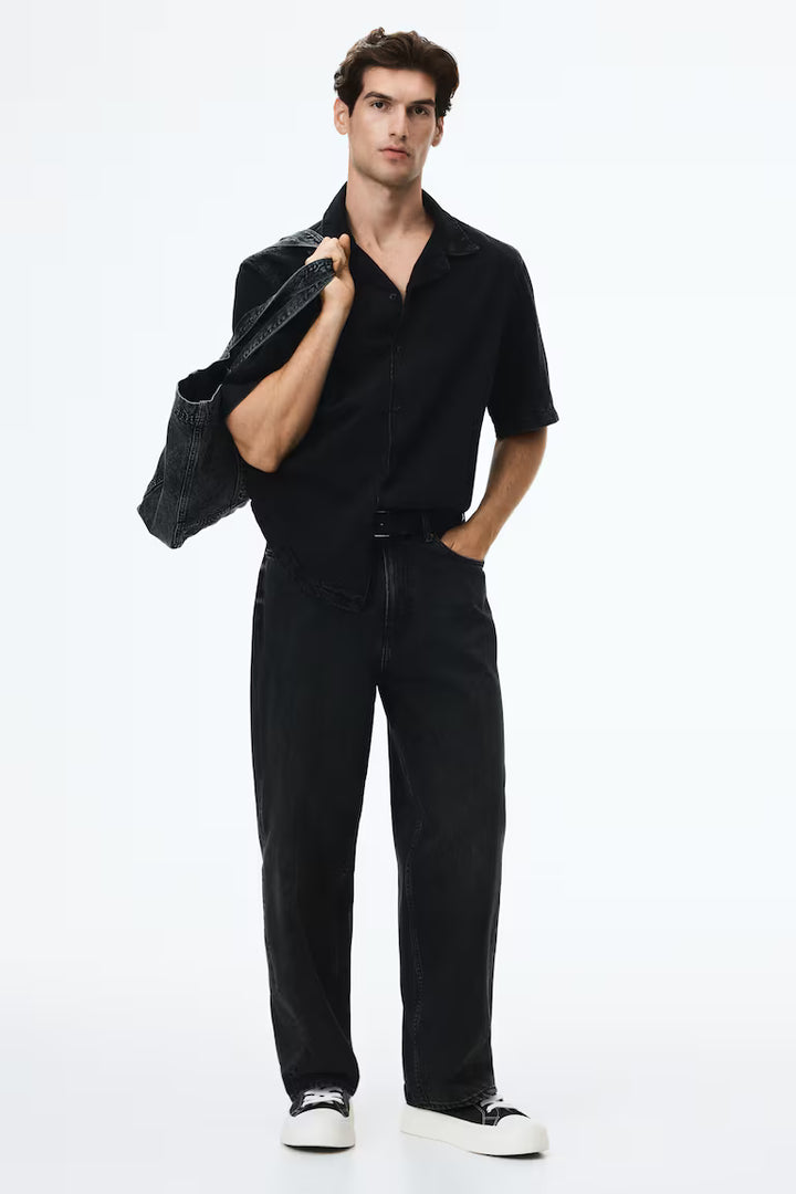 H&M Barrel-Leg Loose-Fit Jeans