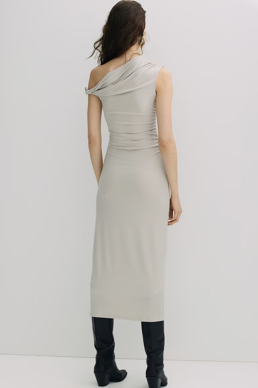 H&M Twist-Detail One-Shoulder Dress