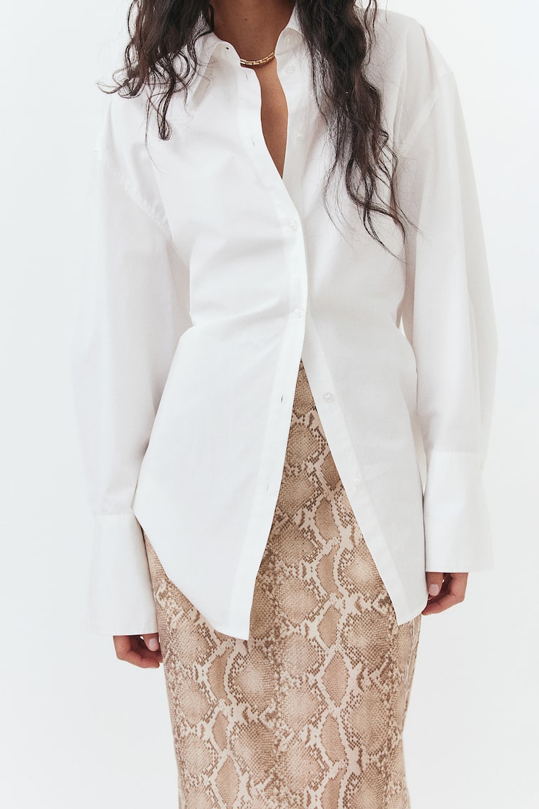 H&M Lyocell-Blend Pencil Skirt