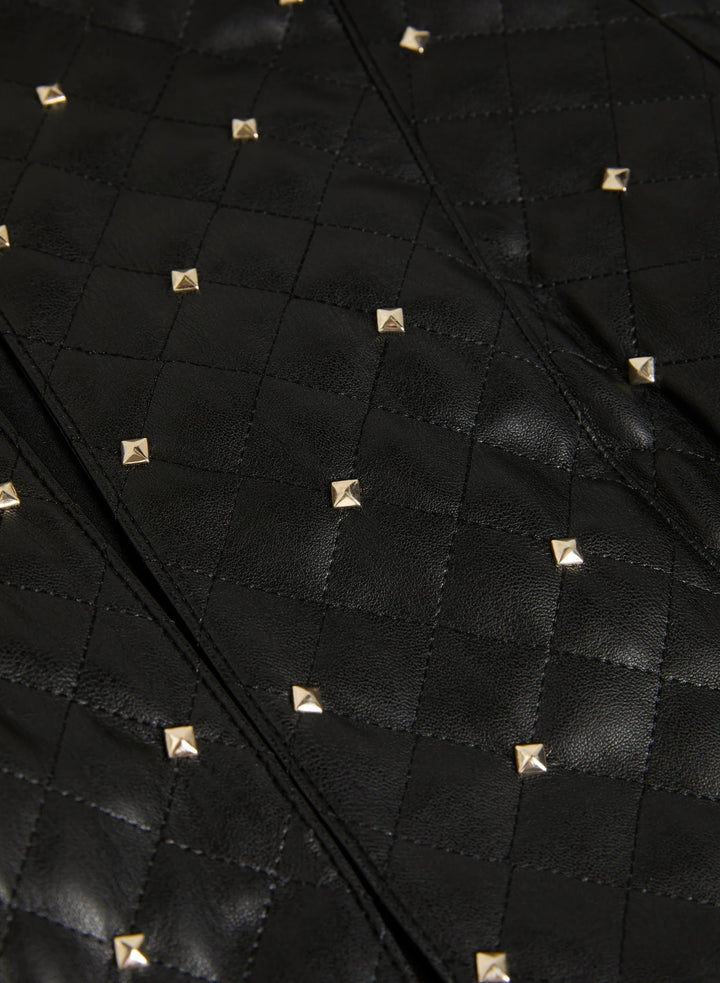 LAURA Studded Vegan Leather Jacket