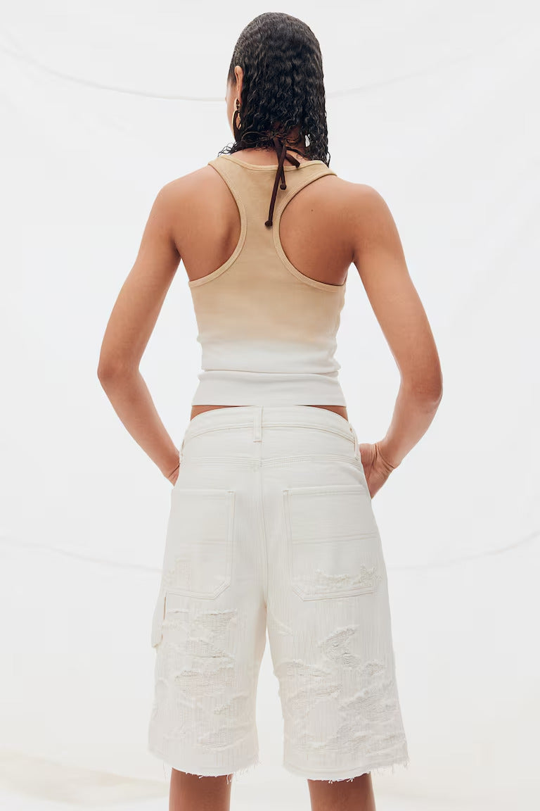 H&M BERMUDA REGULAR DENIM SHORTS