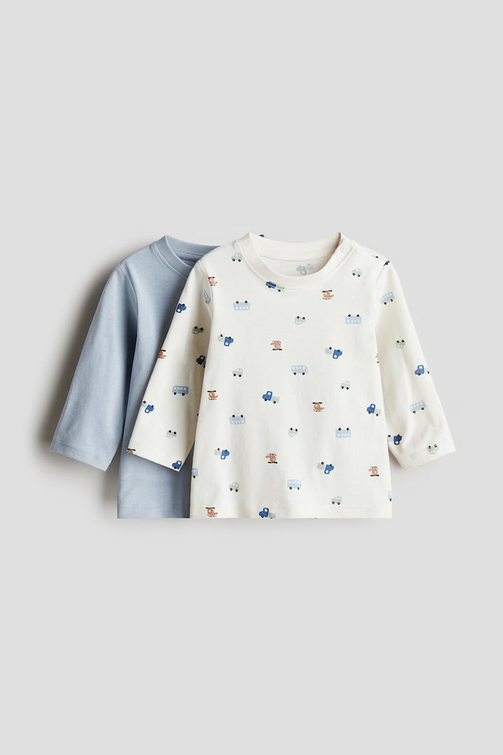 H&M 2-pack Long-sleeved Jersey Shirts
