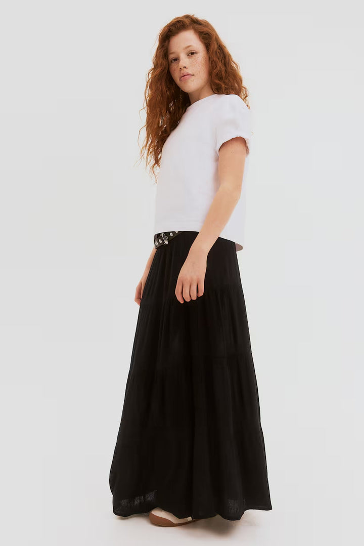 H&M Smocked Tiered Skirt