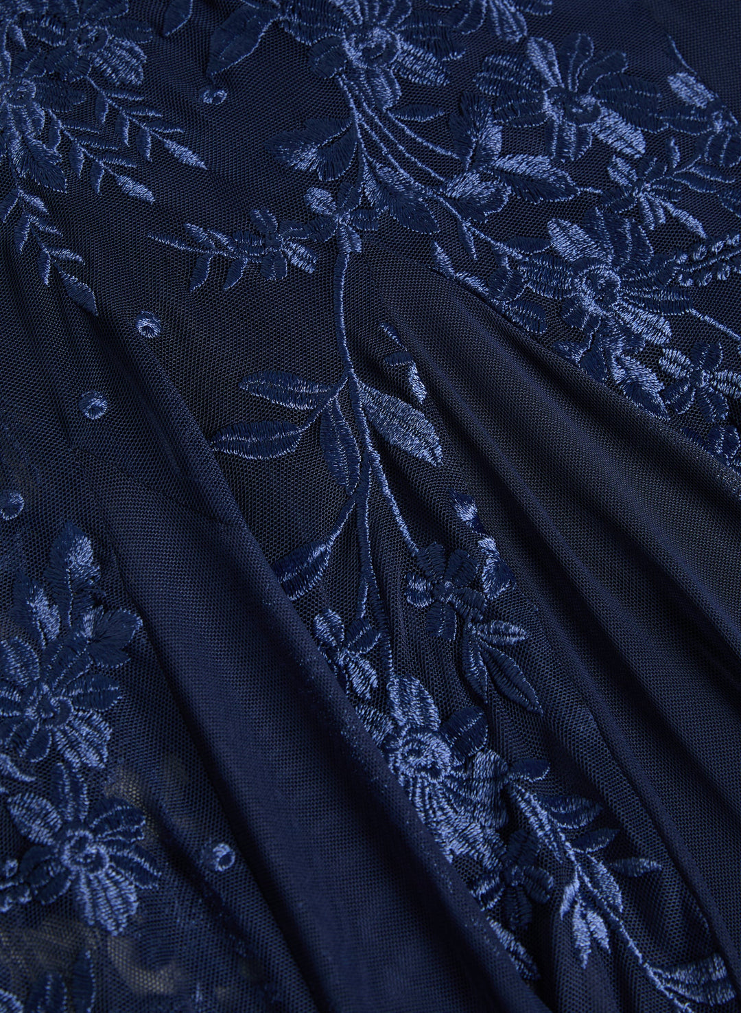 LAURA Floral Embroidered Tulle Dress