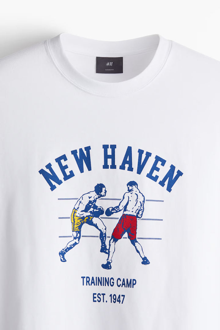 H&M Loose Fit Printed T-shirt