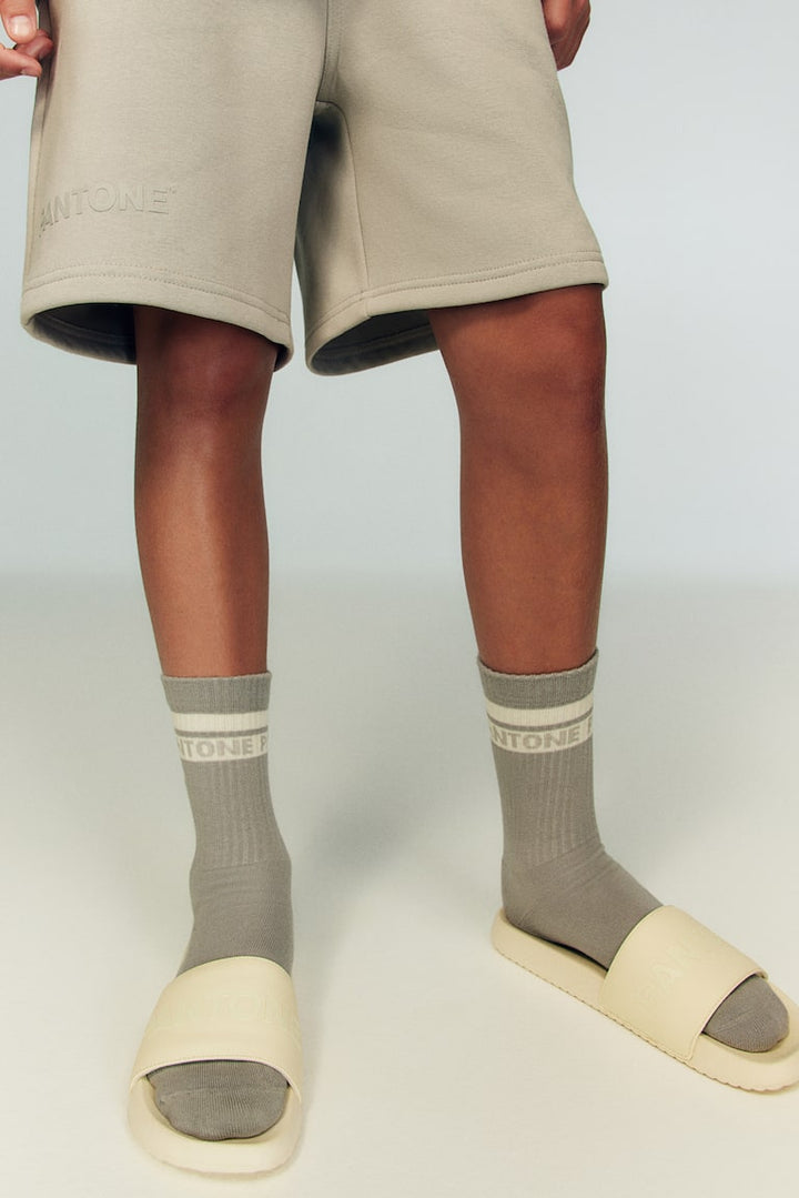 H&M Embossed Pool Slide Shoes