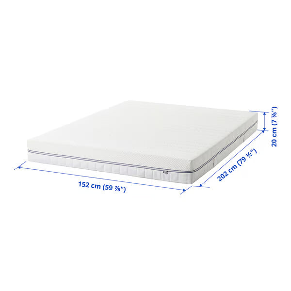 IKEA ÅBROTTEN Foam mattress, firm/white, Twin