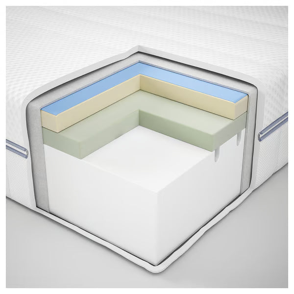 IKEA ÅBROTTEN Foam mattress, firm/white, Twin