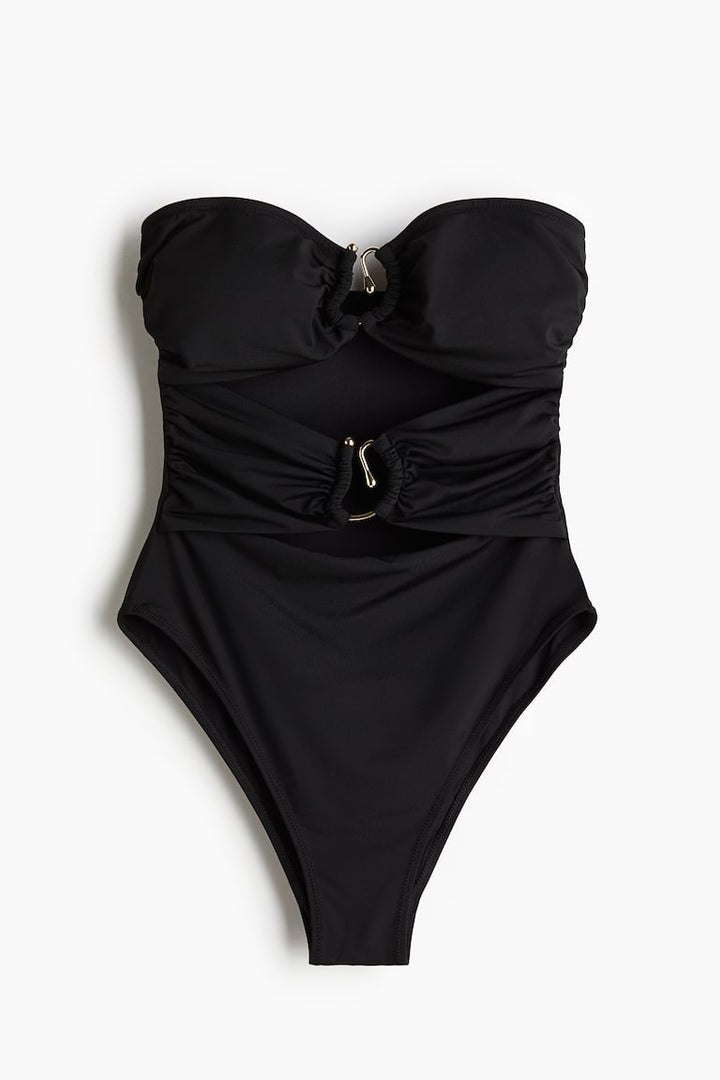 H&M Padded-Cup Bandeau Swimsuit