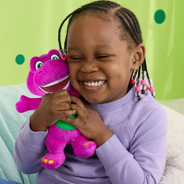 Fisher-Price Barney’s World 6.5-Inch Plush Barney Toy Dinosaur for Toddlers & Preschool Kids