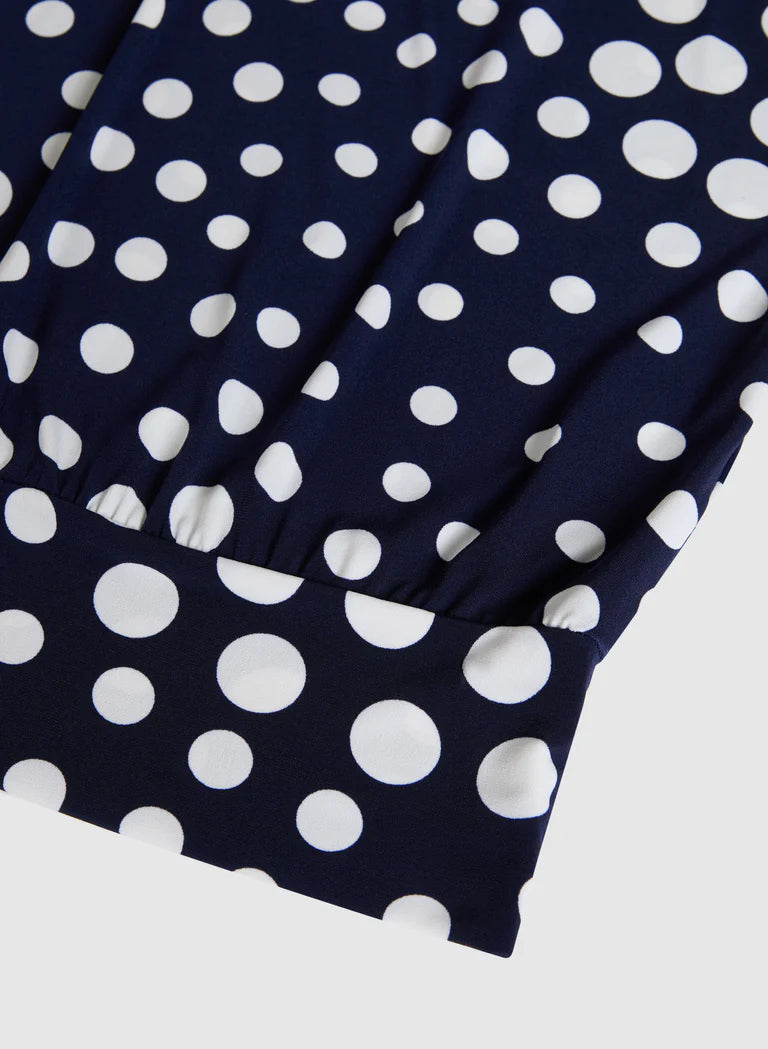 LAURA Polka Dot Print Top