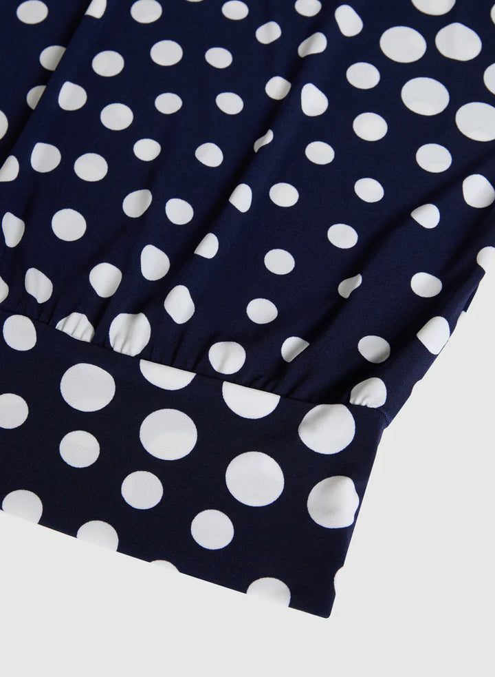 LAURA Polka Dot Print Top