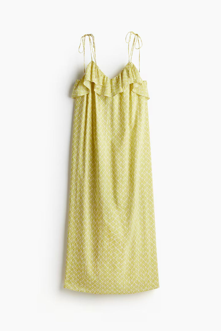 H&M Flounce-trimmed Camisole Dress