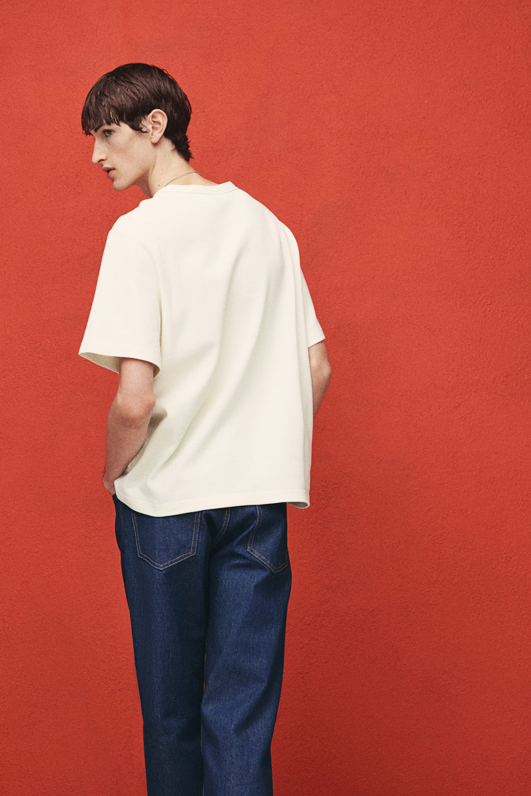 H&M Regular Fit Waffled T-Shirt