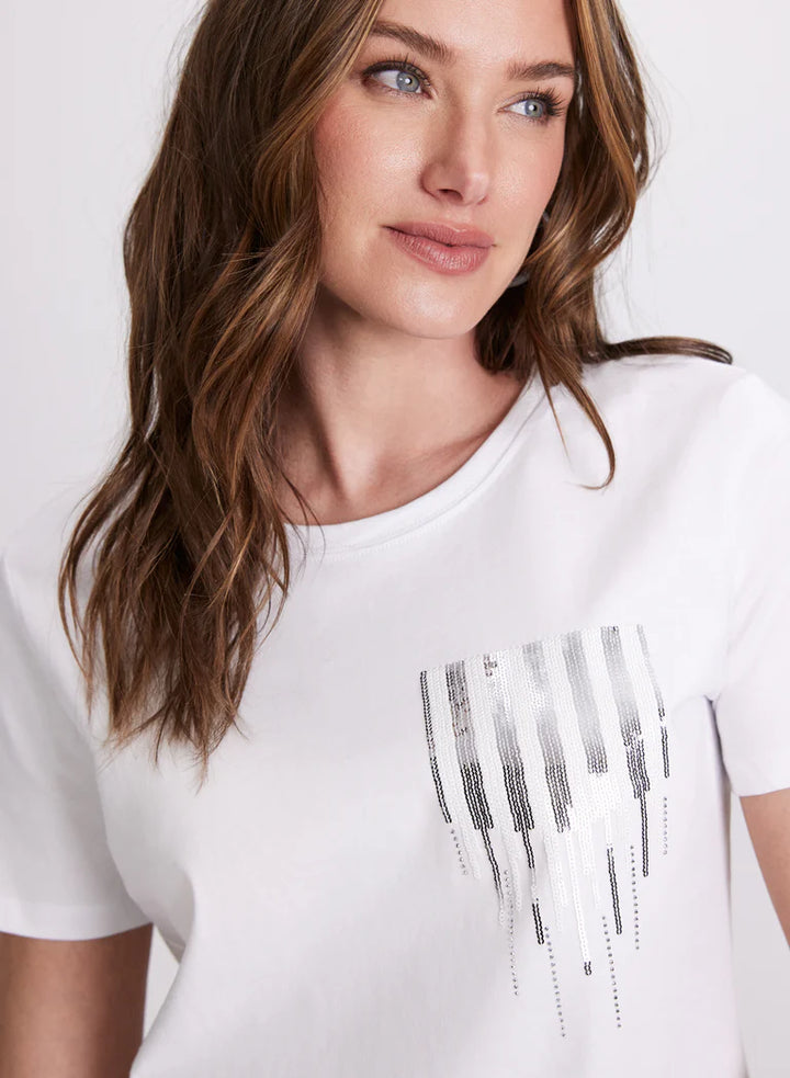 LAURA Sequin Gradient T-Shirt