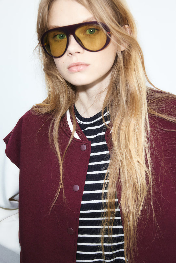 H&M Motif-Detail Baseball Jacket