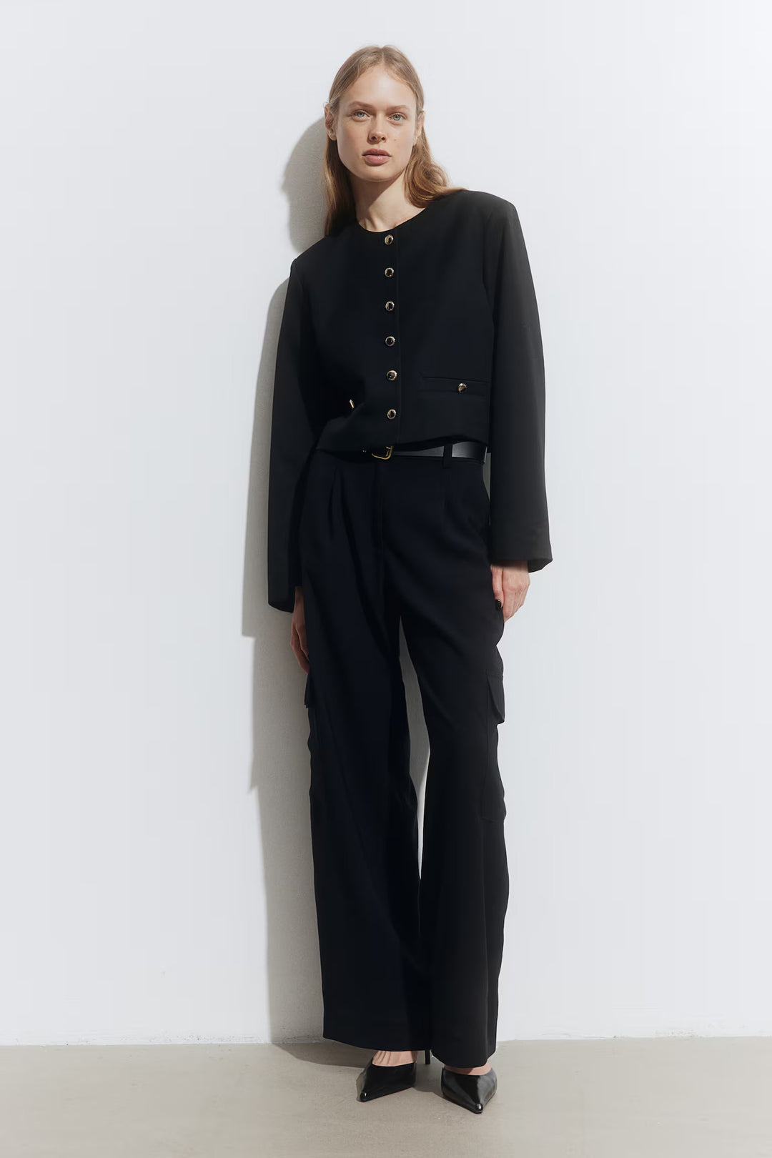 H&M Wide-Leg Cargo Pants