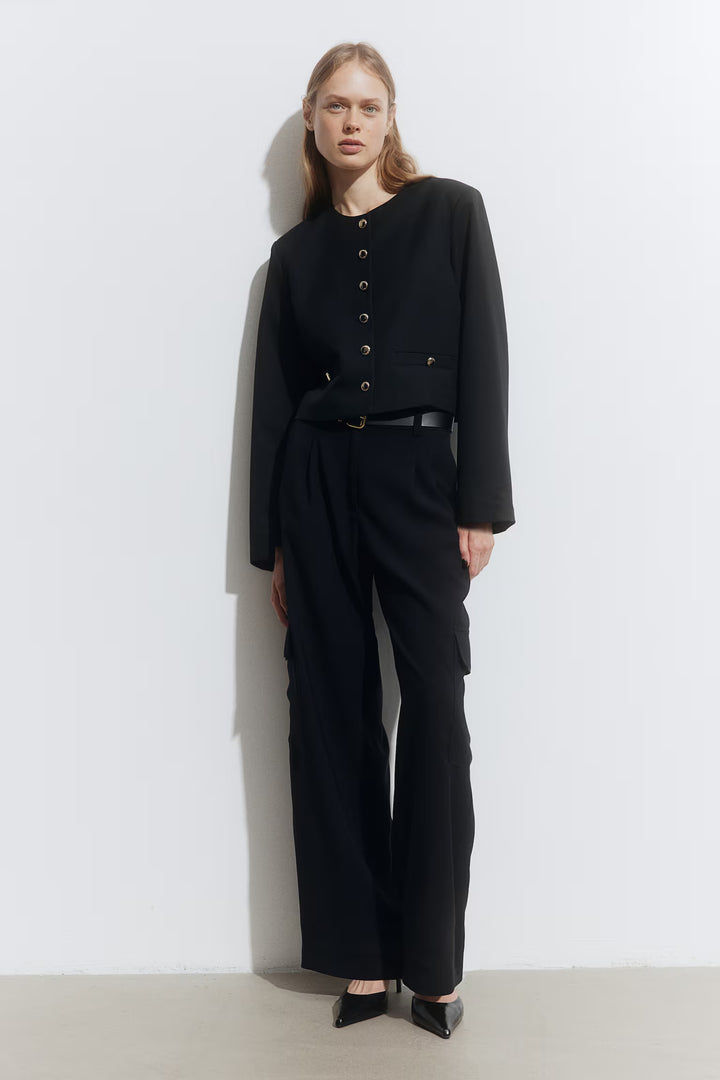 H&M Wide-Leg Cargo Pants