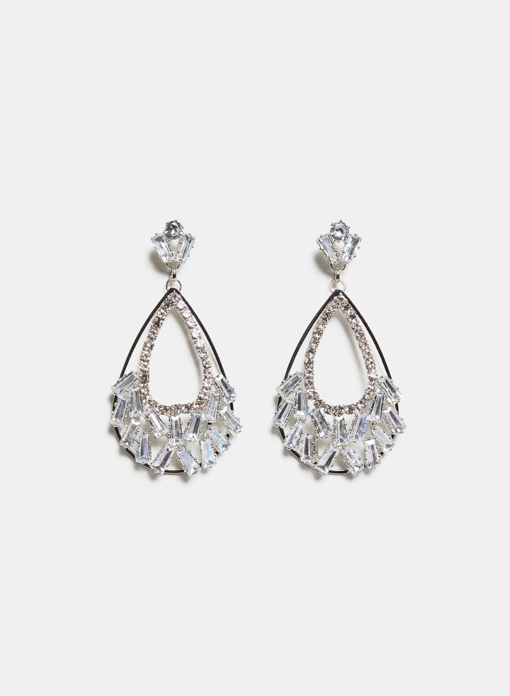 Laura Crystal Teardrop Earrings
