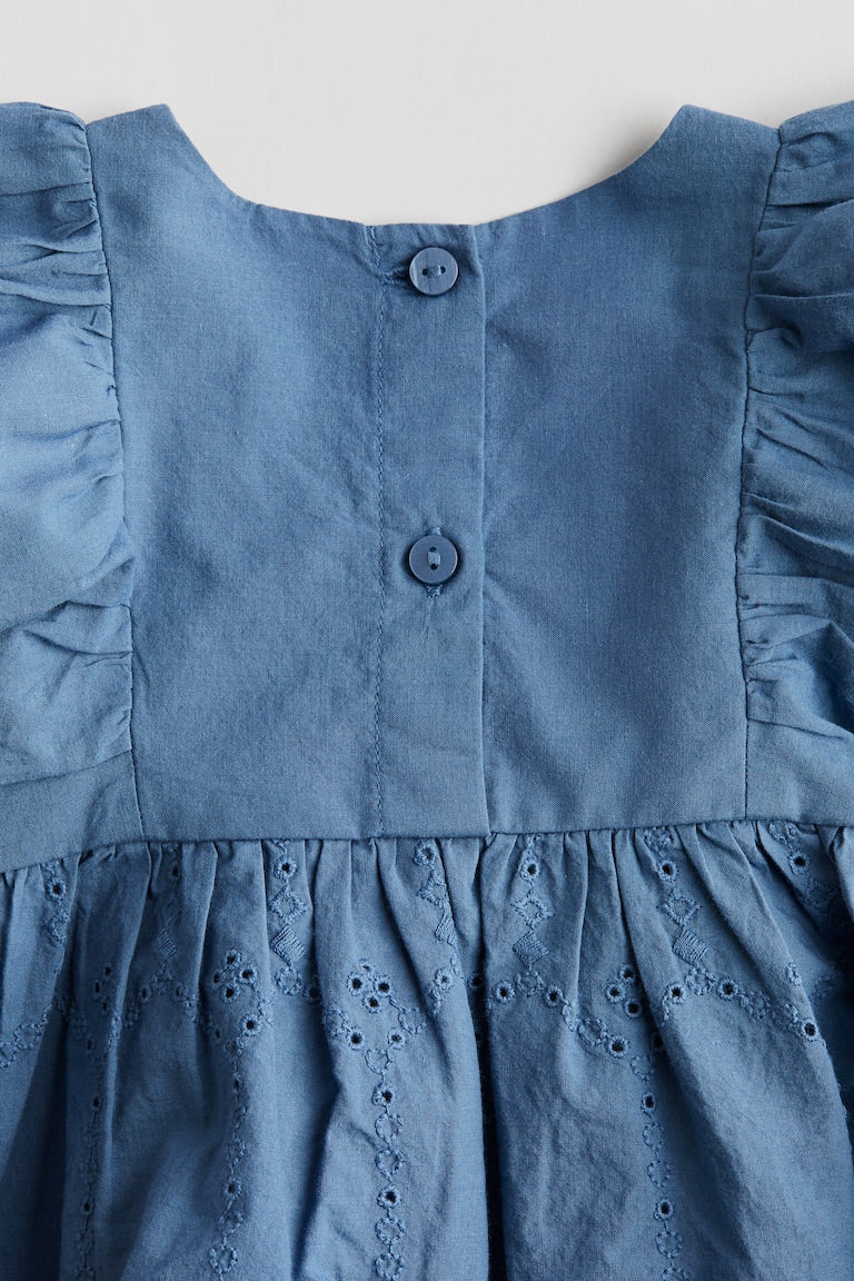 H&M Blouse with Eyelet Embroidery