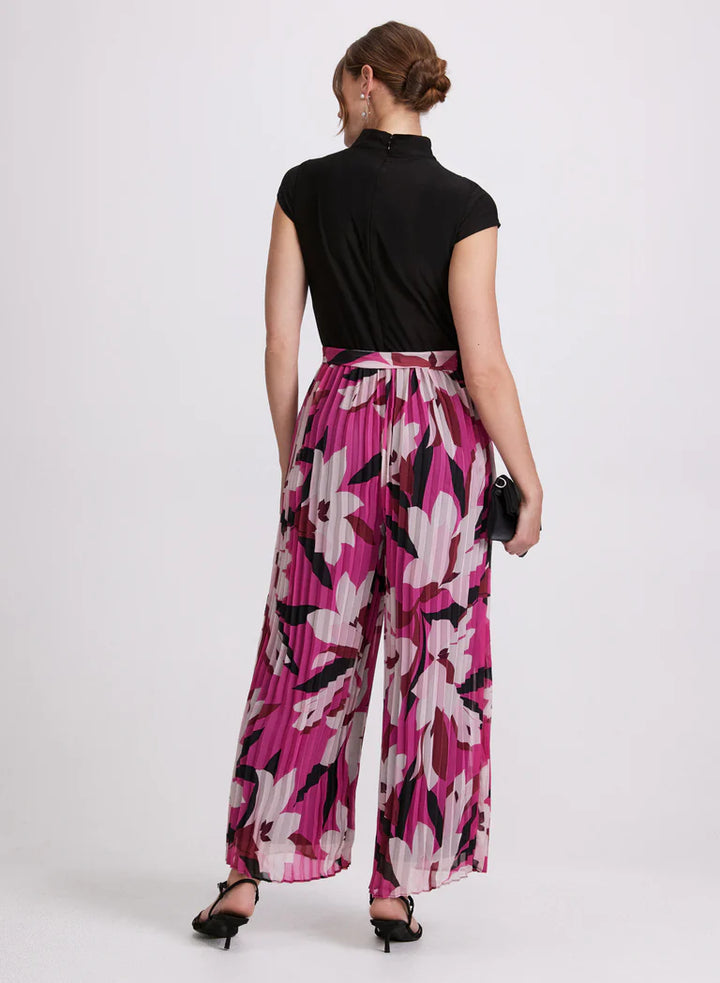 LAURA Plissé Floral Jumpsuit