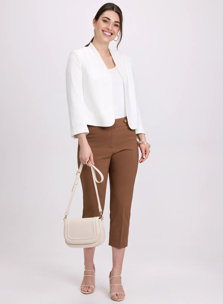 LAURA Studded Cotton-Blend Capris