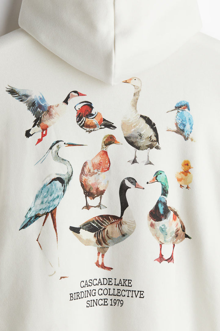 H&M Loose Fit Printed Hoodie