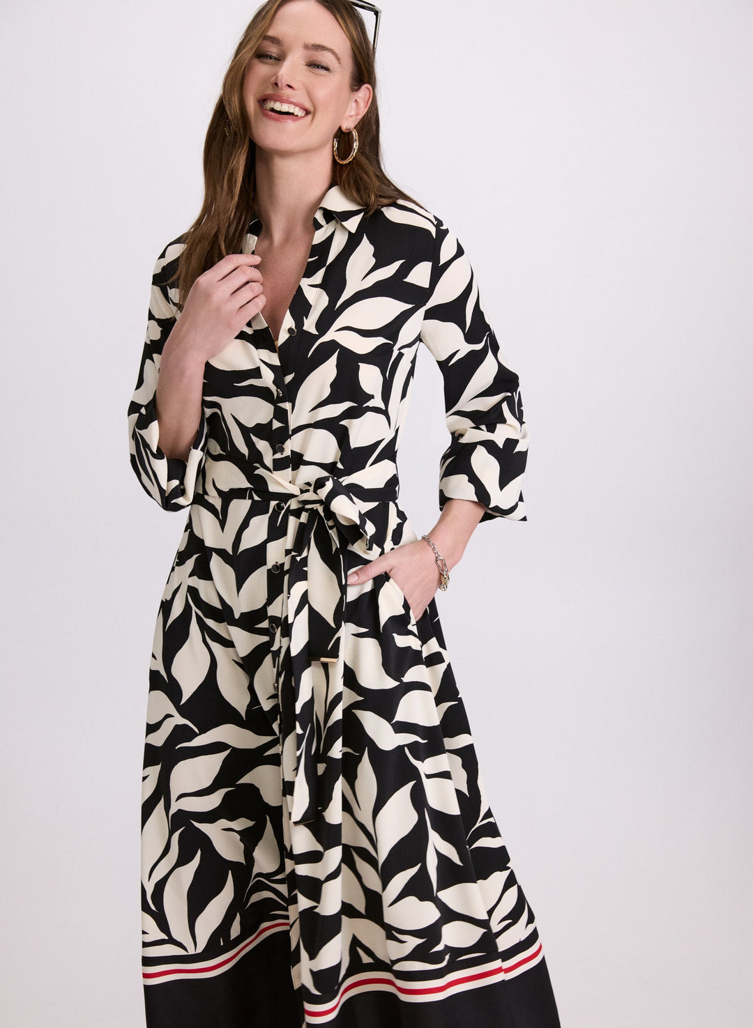 LAURA Floral Midi Dress