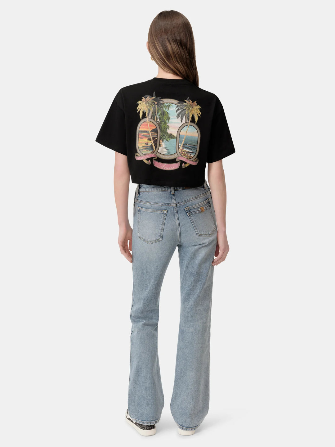 AMIRI WOMEN'S MA PARADISE CROPPED TEE