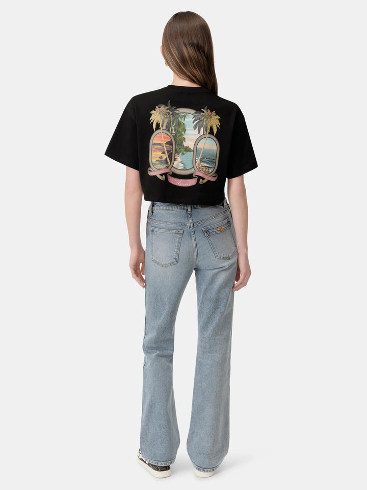 AMIRI WOMEN'S MA PARADISE CROPPED TEE