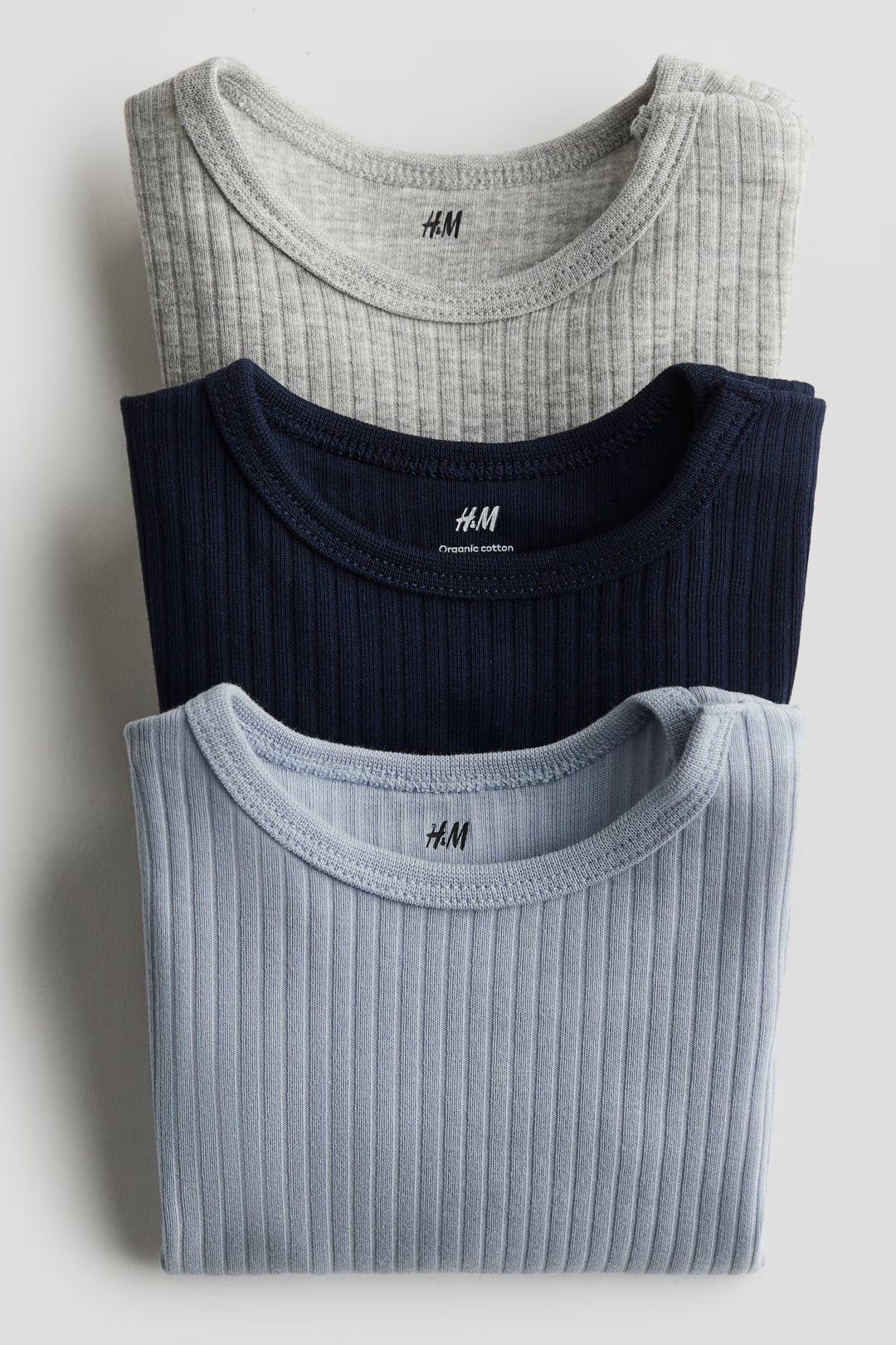 H&M 3-pack Ribbed Bodysuits