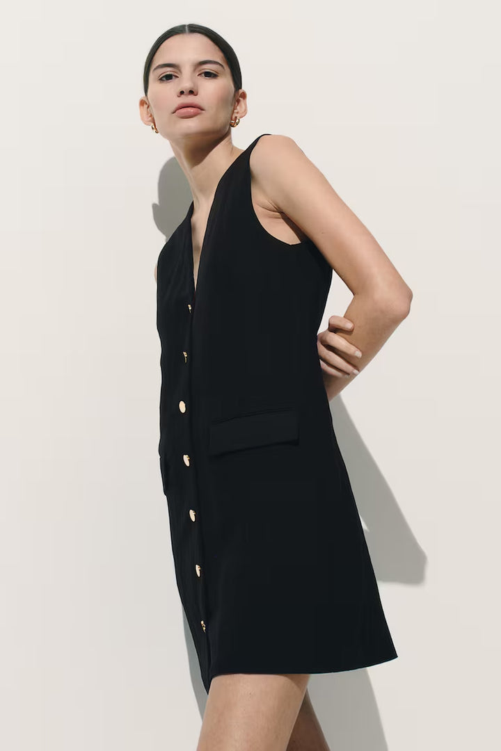 H&M Button-Front Dress