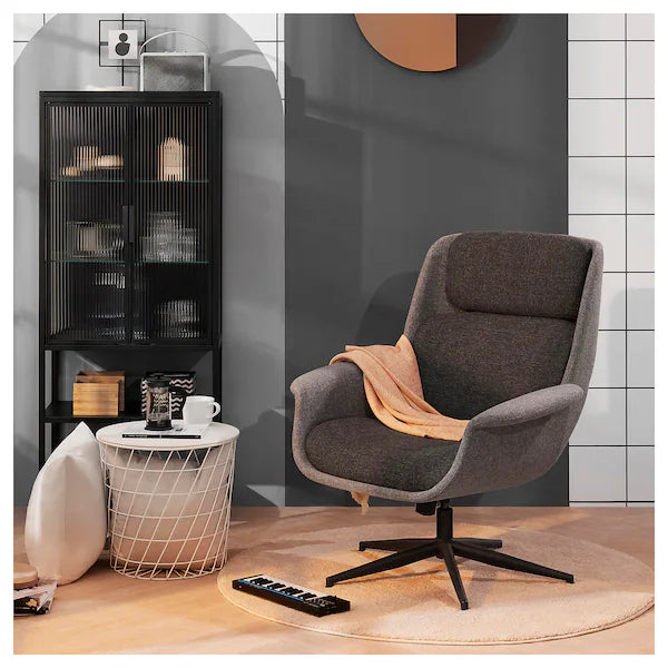 IKEA ÄLEBY Swivel chair, Gunnared medium gray/dark gray