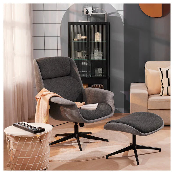 IKEA ÄLEBY Swivel chair, Gunnared medium gray/dark gray