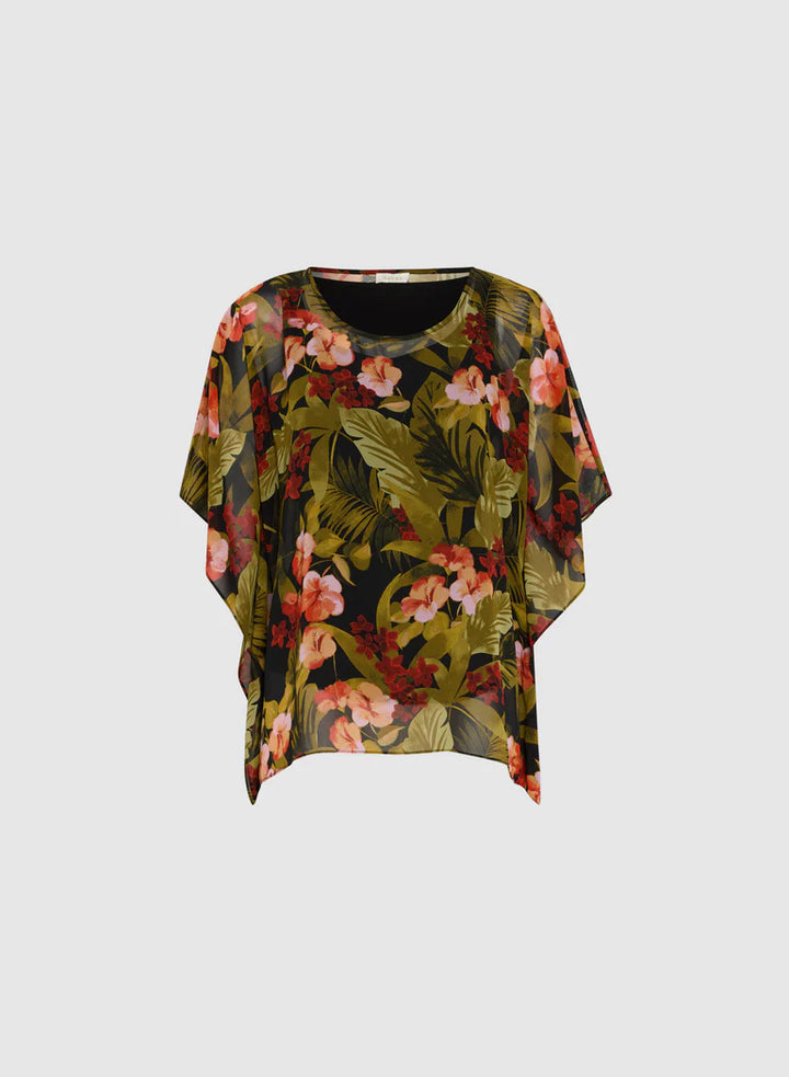 LAURA Tropical Print Blouse