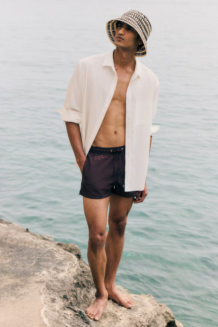 H&M Crinkled Nylon Swim Shorts