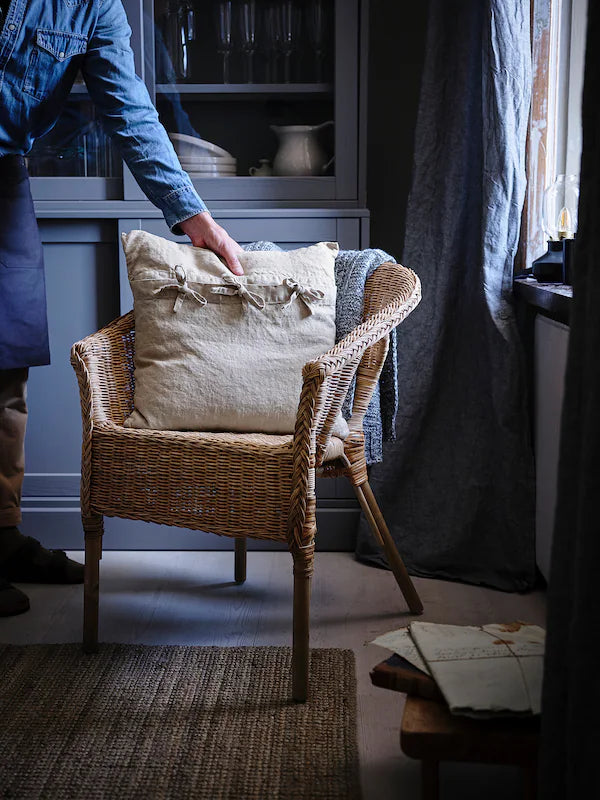 IKEA AGEN Armchair, rattan/bamboo